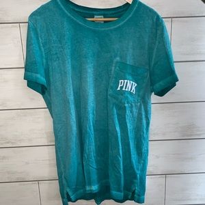 Victoria’s Secret PINK Blue Tie-Dye Tee